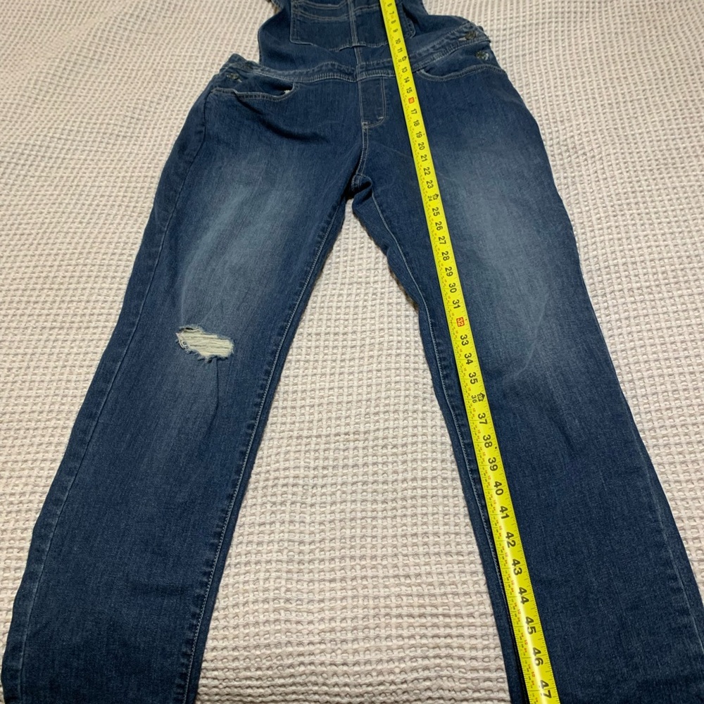 Levi's Dark and Light Blue Denim overalls Women.